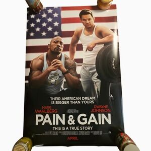 Pain & Gain 2013 Original Movie Poster 27x40 Mark Wahlberg Dwayne Johnson D/S